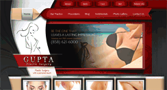 Desktop Screenshot of guptaplasticsurgery.com