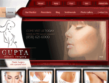 Tablet Screenshot of guptaplasticsurgery.com